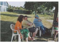 Weiterstadt, vermutlich im Sommer 2009: Kirsten Wimmer, Brigitte Reul, Bernd Kohler, Wilhelm Sänger.